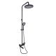 Душова система універсальна Qtap Jay на три споживачі (з виливом) QTJAY111BLM45549 Black Matt