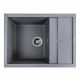 Гранитная мойка для кухни Platinum 6550 LOTOS матовый Серый Муссон Гранитная мойка для кухни Platinum 6550 LOTOS матовый Серый Муссон