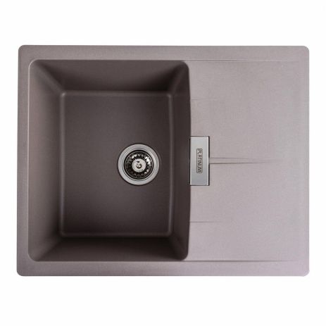 Гранітна мийка для кухні Platinum 6250 ZIRKONE матова Дюна Гранітна мийка для кухні Platinum 6250 ZIRKONE матова Дюна