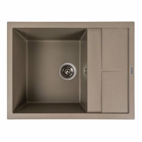 Гранітна мийка для кухні Platinum 6550 LOTOS матовий Титан Гранітна мийка для кухні Platinum 6550 LOTOS матовий Титан