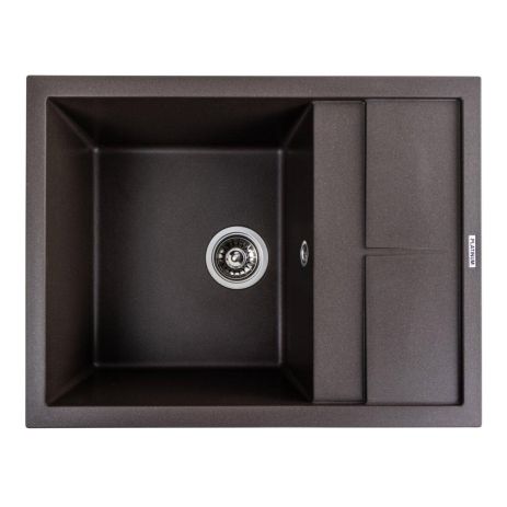 Гранітна мийка для кухні Platinum 6550 LOTOS матова Темна скеля Гранітна мийка для кухні Platinum 6550 LOTOS матова Темна скеля