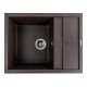 Гранитная мойка для кухни Platinum 6550 LOTOS матовая Темная скала Гранитная мойка для кухни Platinum 6550 LOTOS матовая Темная скала