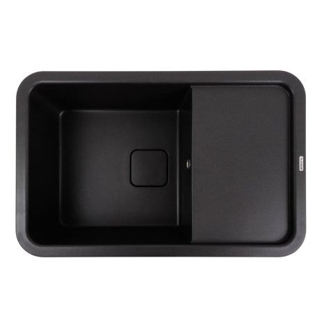 Гранітна мийка для кухні Platinum 7850 CUBE матовий Моріон