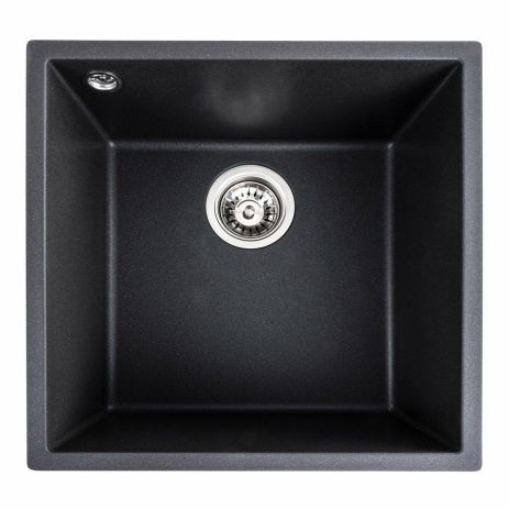 Гранитная мойка для кухни Platinum 4040 RUBA матовый морион Гранитная мойка для кухни Platinum 4040 RUBA матовый морион