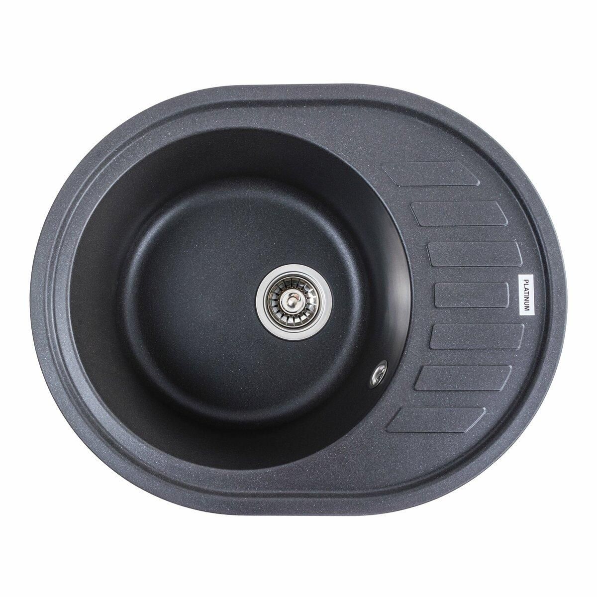 Гранитная мойка для кухни Platinum 6250 SOUL матовый Морион Гранитная мойка для кухни Platinum 6250 SOUL матовый Морион