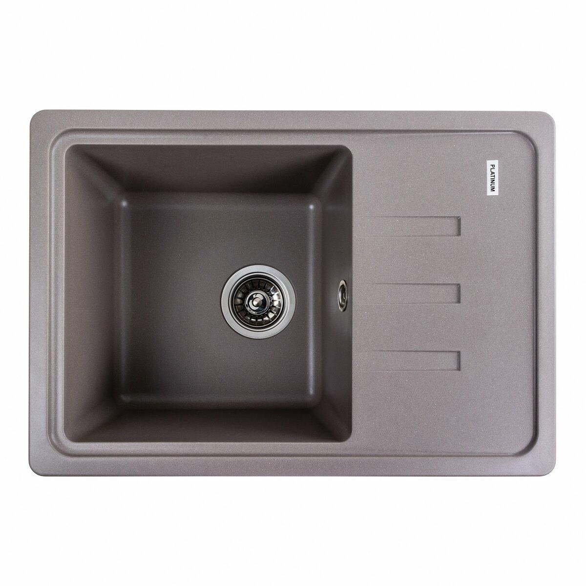 Гранітна мийка для кухні Platinum 6243 LIANA матова Дюна Гранітна мийка для кухні Platinum 6243 LIANA матова Дюна