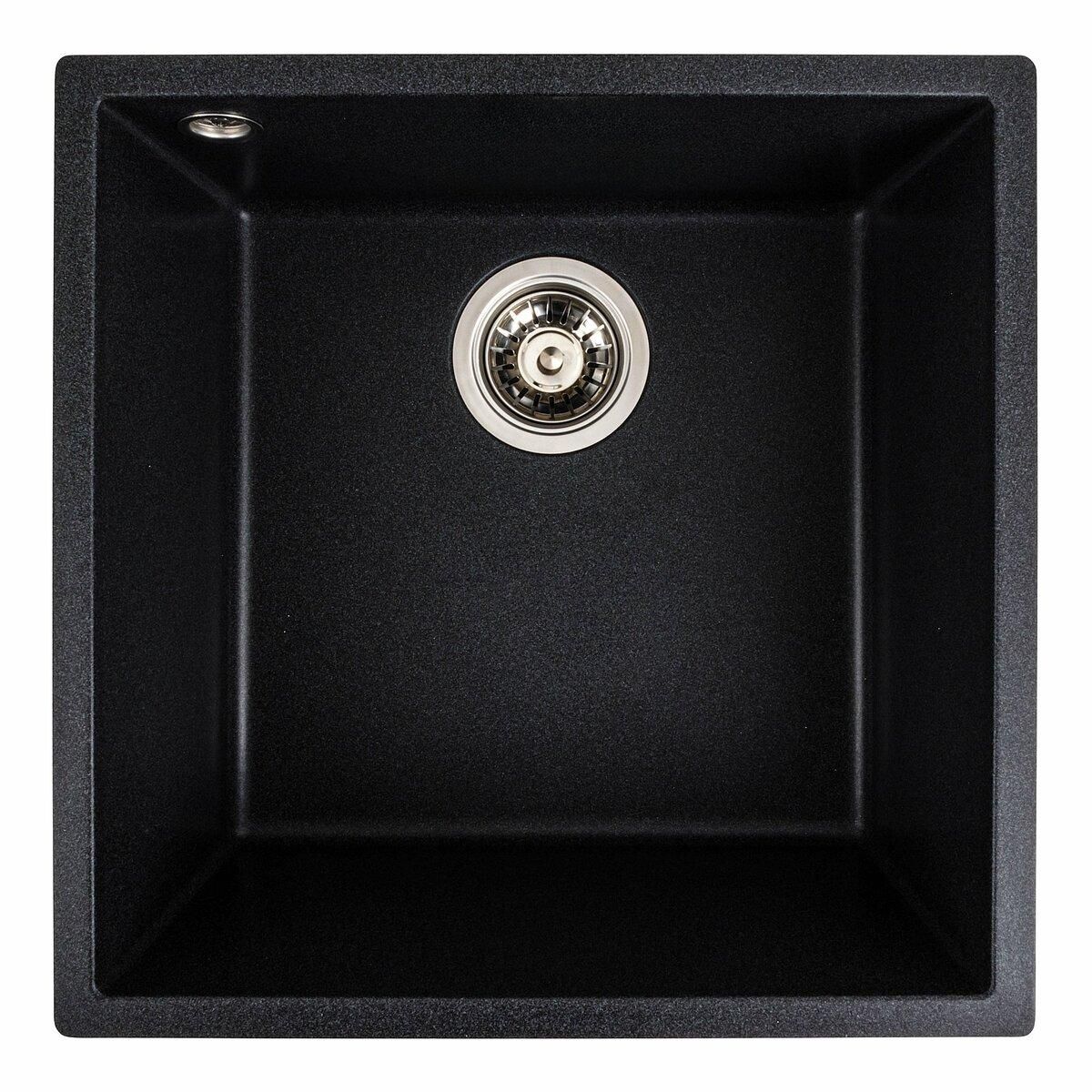 Гранитная мойка для кухни Platinum 4040 RUBA матовый карбон Гранитная мойка для кухни Platinum 4040 RUBA матовый карбон