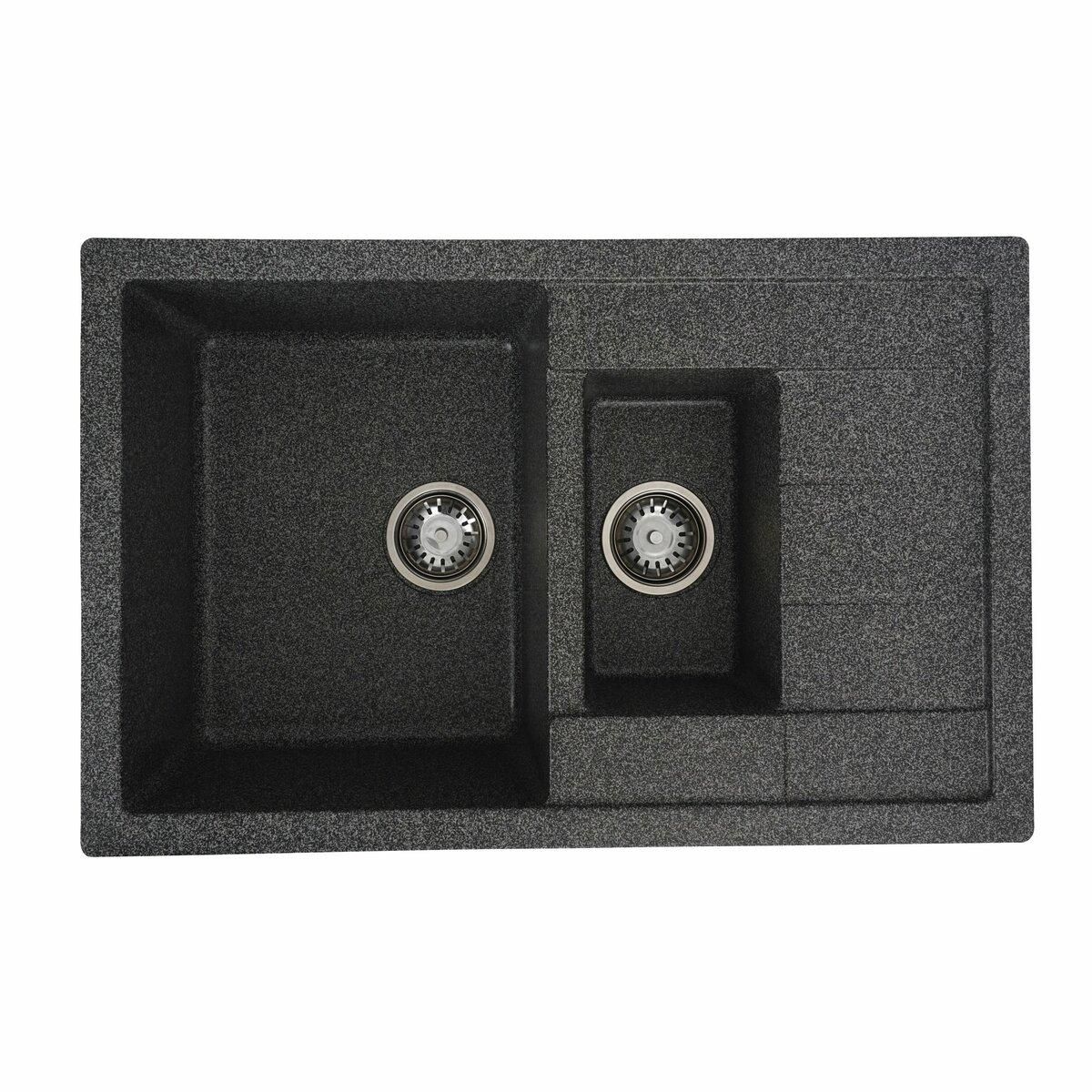 Гранитная мойка для кухни Platinum 7850W TOSKANA матовая Графит Гранитная мойка для кухни Platinum 7850W TOSKANA матовая Графит