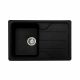 Гранитная мойка для кухни Platinum 7850 VERONA матовая Черный металлик Гранитная мойка для кухни Platinum 7850 VERONA матовая Черный металлик