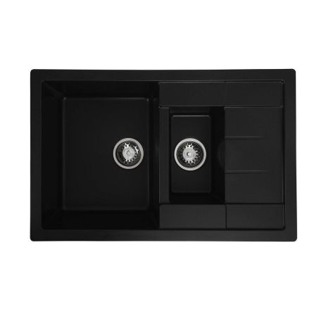 Черная матовая гранитная мойка для кухни VALESO TOSKANA 7850W Черная матовая гранитная мойка для кухни VALESO TOSKANA 7850W