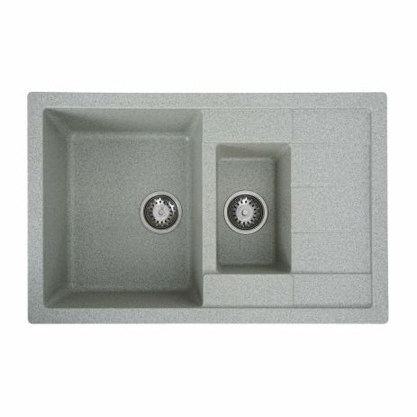 Гранитная мойка для кухни Platinum 7850W TOSKANA матовая Серая Гранитная мойка для кухни Platinum 7850W TOSKANA матовая Серая
