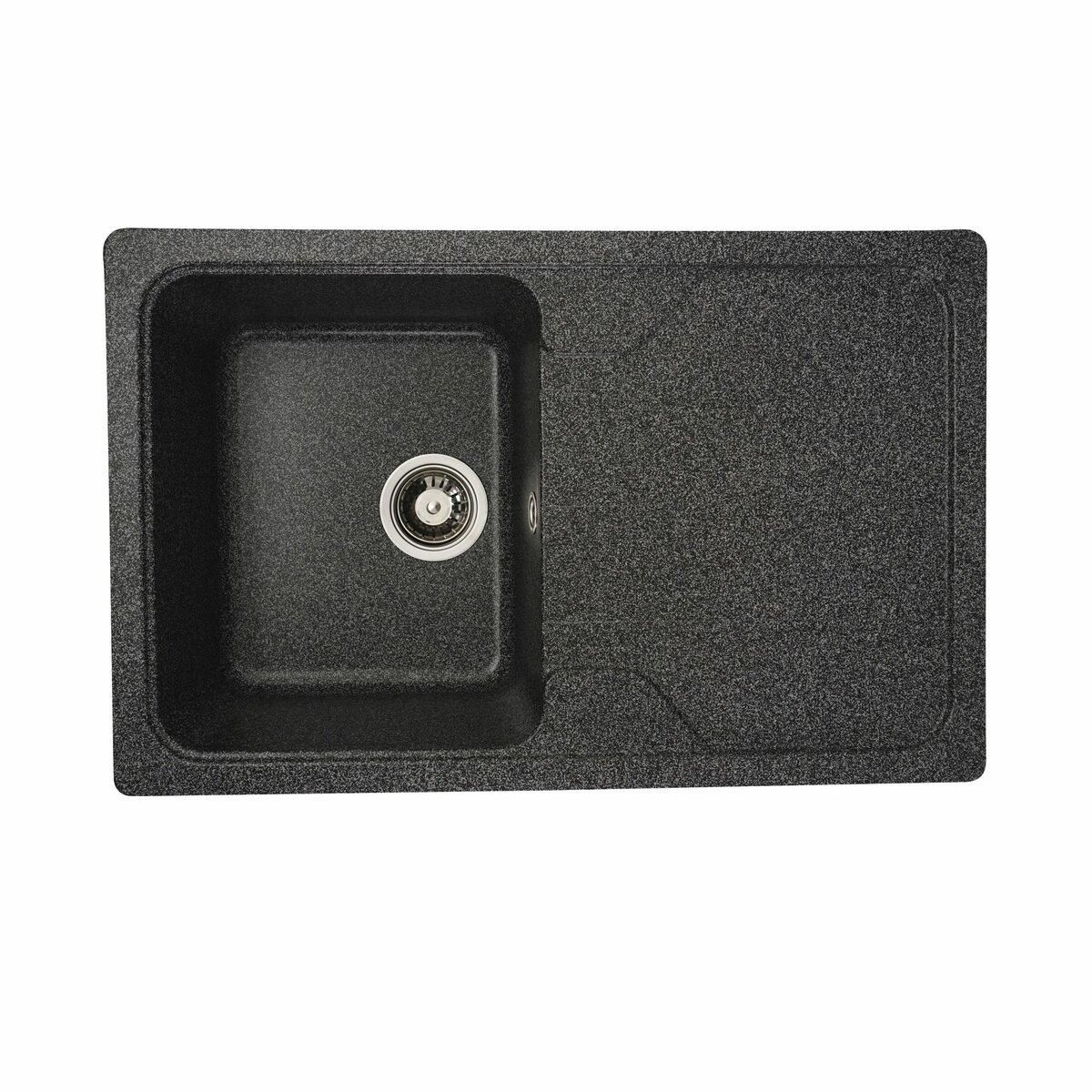 Гранитная мойка для кухни Platinum 7850 VERONA матовая Графит Гранитная мойка для кухни Platinum 7850 VERONA матовая Графит
