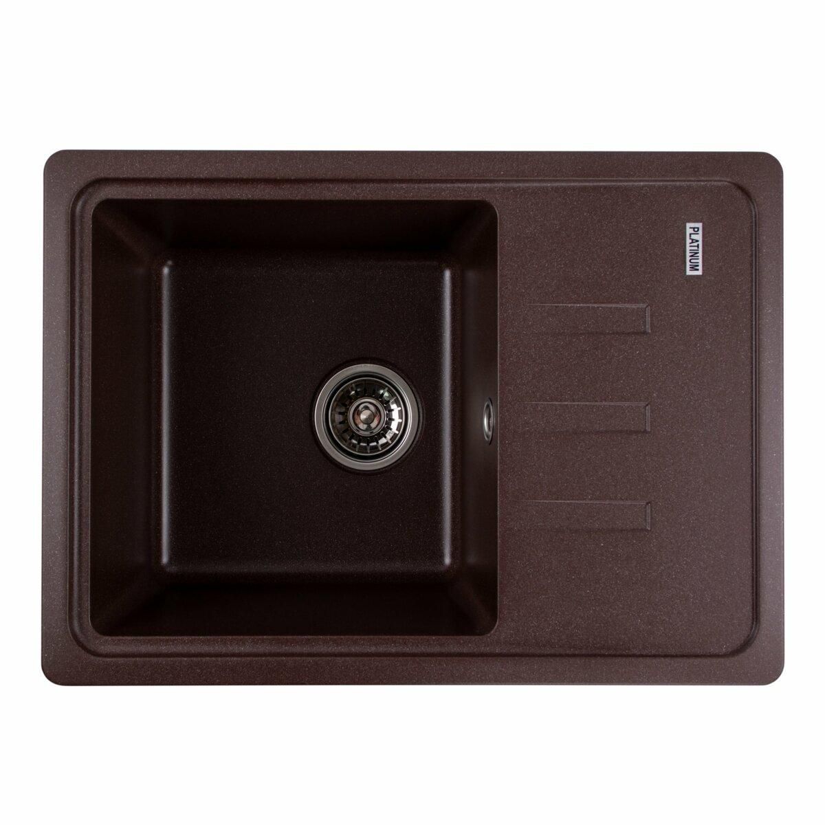 Гранитная мойка для кухни Platinum 6243 LIANA матовая Мокко Гранитная мойка для кухни Platinum 6243 LIANA матовая Мокко
