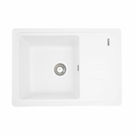 Гранитная мойка для кухни Platinum 6243 LIANA матовая Белоснежная