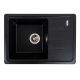 Гранітна мийка для кухні Platinum 6243 LIANA матова Чорна Гранітна мийка для кухні Platinum 6243 LIANA матова Чорна