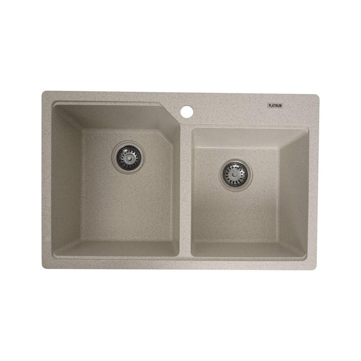 Гранітна мийка для кухні Platinum 7850 HARMONY матова Топаз Гранітна мийка для кухні Platinum 7850 HARMONY матова Топаз