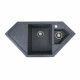 Гранитная мойка для кухни Platinum 9950 PANDORA матовая Графит Гранитная мойка для кухни Platinum 9950 PANDORA матовая Графит
