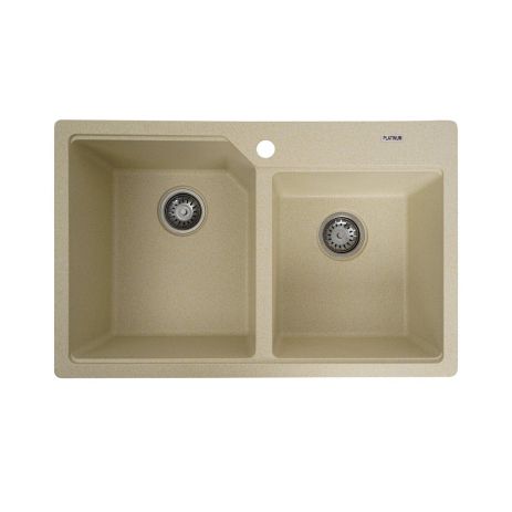 Гранітна мийка для кухні Platinum 7850 HARMONY матова Пісок Гранітна мийка для кухні Platinum 7850 HARMONY матова Пісок