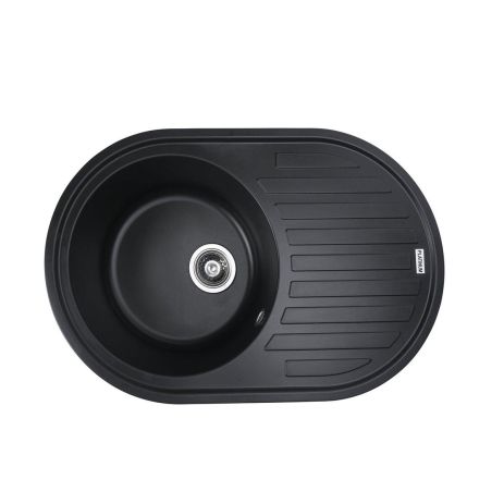 Гранитная мойка для кухни Platinum 7750 LIRA матовая Черная Гранитная мойка для кухни Platinum 7750 LIRA матовая Черная