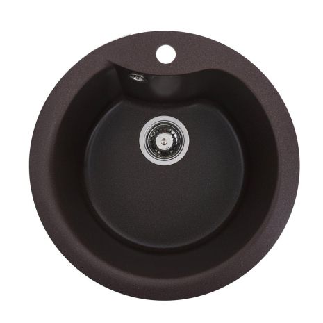 Гранітна мийка для кухні Platinum 480 TURAS матова Моко