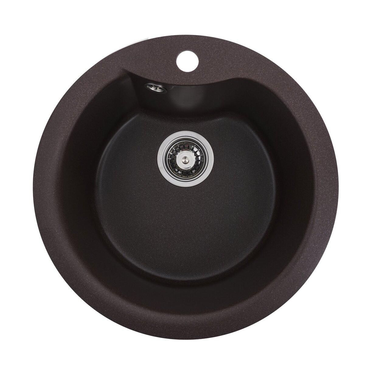 Гранітна мийка для кухні Platinum 480 TURAS матова Моко Гранітна мийка для кухні Platinum 480 TURAS матова Моко