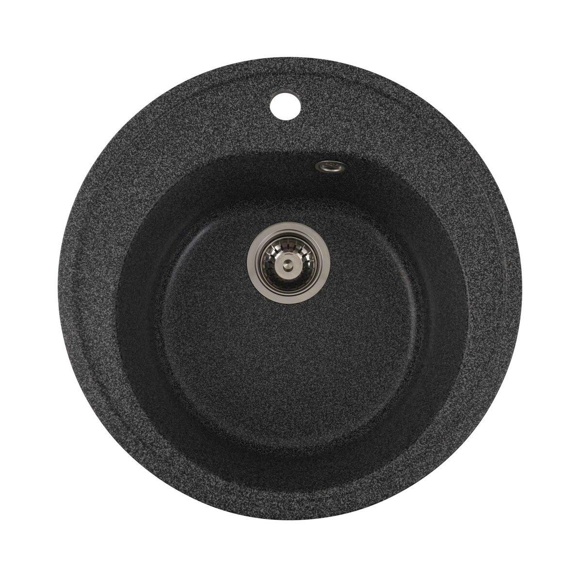 Гранитная мойка для кухни Platinum 510 LUNA матовая Графит Гранитная мойка для кухни Platinum 510 LUNA матовая Графит