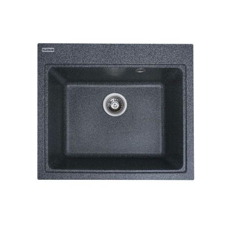 Гранітна мийка для кухні Platinum 5852 VESTA матова Графіт Гранітна мийка для кухні Platinum 5852 VESTA матова Графіт
