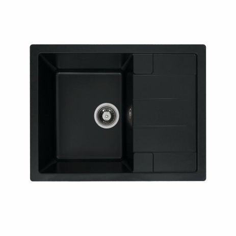 Гранітна мийка для кухні Platinum 6550 INTENSO матова Чорна Гранітна мийка для кухні Platinum 6550 INTENSO матова Чорна