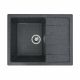 Гранитная мойка для кухни Platinum 6550 INTENSO матовая Графит Гранитная мойка для кухни Platinum 6550 INTENSO матовая Графит
