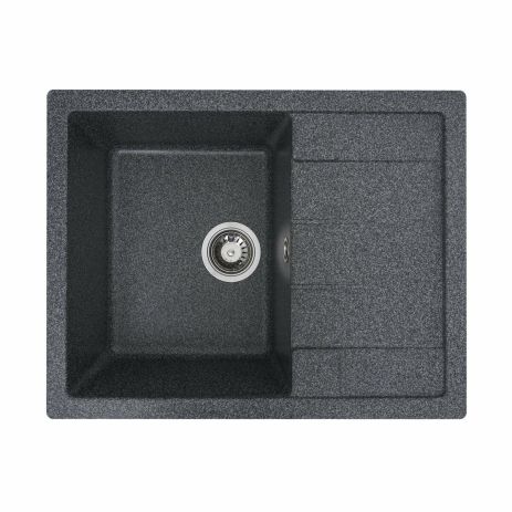 Гранитная мойка для кухни Platinum 6550 INTENSO матовая Графит Гранитная мойка для кухни Platinum 6550 INTENSO матовая Графит