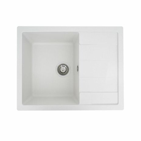 Гранитная мойка для кухни Platinum 6550 INTENSO матовая Белоснежная Гранитная мойка для кухни Platinum 6550 INTENSO матовая Белоснежная