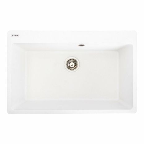 Гранитная мойка для кухни Platinum 7850 Bogema матовая (белая)