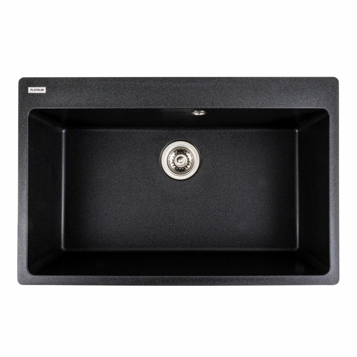 Гранітна мийка для кухні Platinum 7850 Bogema матовий Карбон Гранітна мийка для кухні Platinum 7850 Bogema матовий Карбон