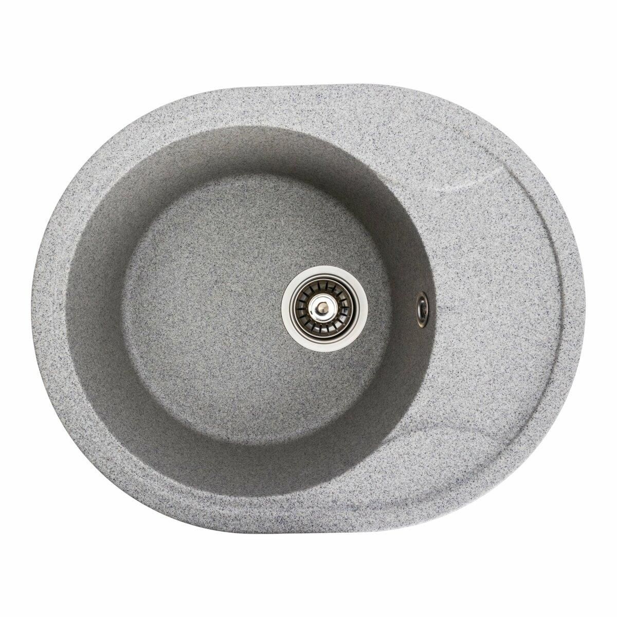 Гранитная мойка для кухни Platinum 5847 ONYX матовая (серая) Гранитная мойка для кухни Platinum 5847 ONYX матовая (серая)