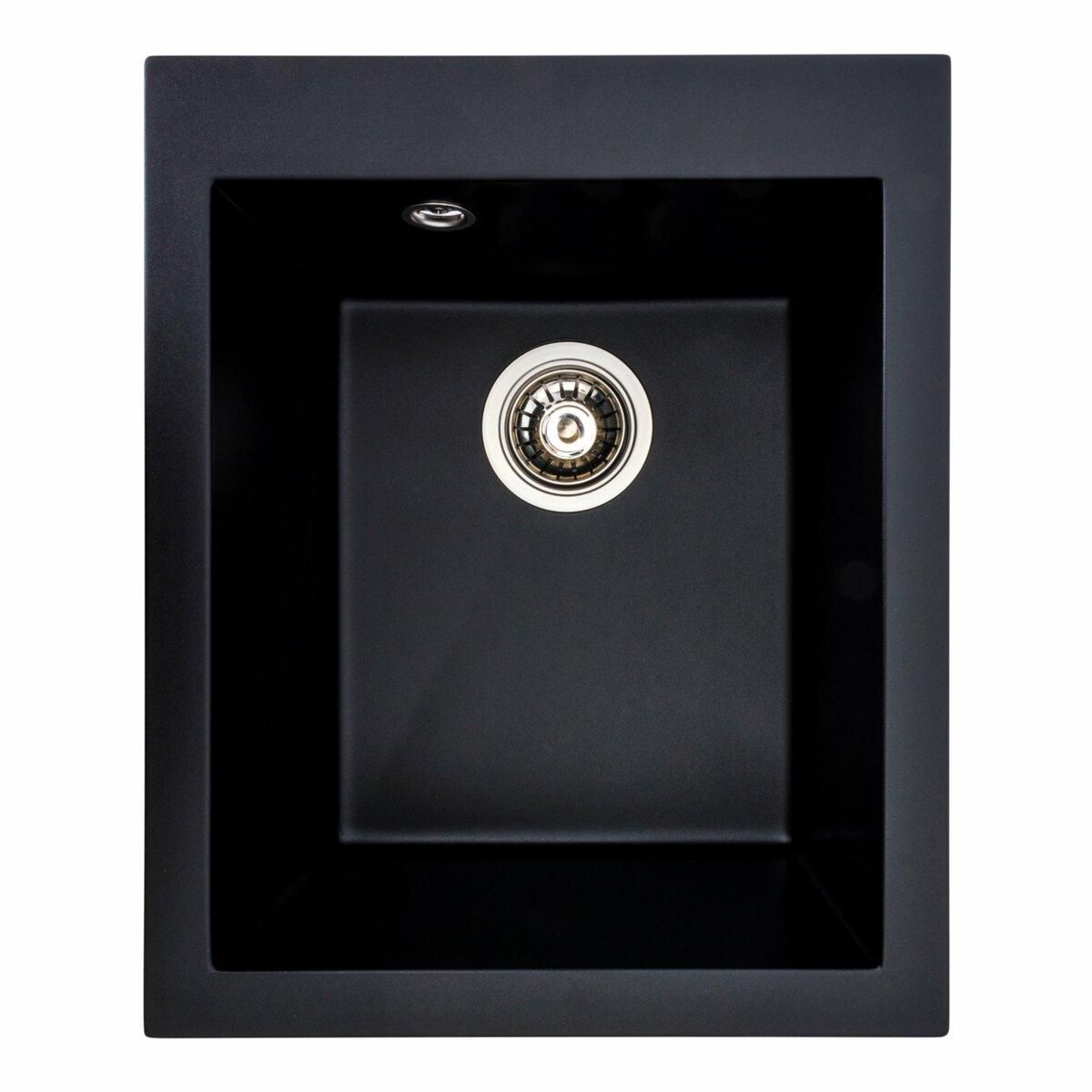 Гранитная мойка для кухни Platinum 4150 SOKIL матовая (черная) Гранитная мойка для кухни Platinum 4150 SOKIL матовая (черная)