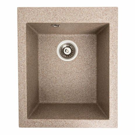 Гранитная мойка для кухни Platinum 4150 SOKIL матовая (карамель) Гранитная мойка для кухни Platinum 4150 SOKIL матовая (карамель)