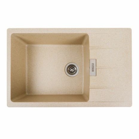 Гранітна мийка для кухні Platinum 7850 ROMA матова (бежевий) Гранітна мийка для кухні Platinum 7850 ROMA матова (бежевий)