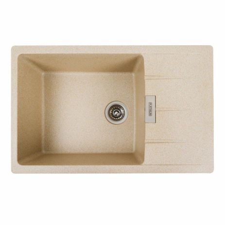 Гранітна мийка для кухні Platinum 7850 ROMA матова (бежевий) Гранітна мийка для кухні Platinum 7850 ROMA матова (бежевий)