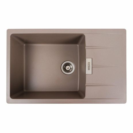 Гранітна мийка для кухні Platinum 7850 ROMA матова Дюна Гранітна мийка для кухні Platinum 7850 ROMA матова Дюна