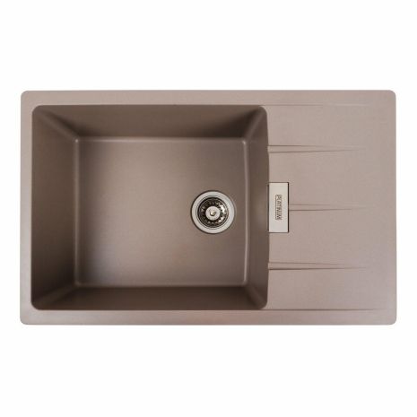 Гранітна мийка для кухні Platinum 7850 ROMA матова Дюна Гранітна мийка для кухні Platinum 7850 ROMA матова Дюна