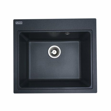 Гранитная мойка для кухни Platinum 5852 VESTA матовая Антрацит Гранитная мойка для кухни Platinum 5852 VESTA матовая Антрацит