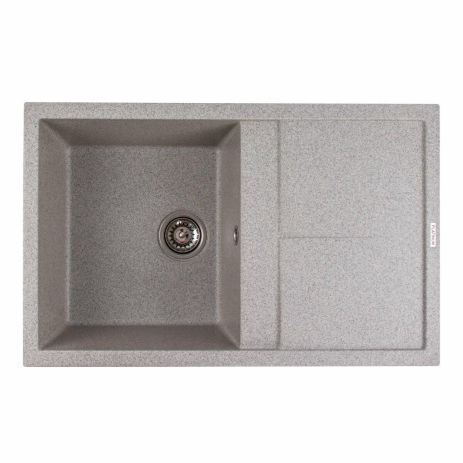 Гранітна мийка для кухні Platinum 7950 Selena матова Сіра Гранітна мийка для кухні Platinum 7950 Selena матова Сіра