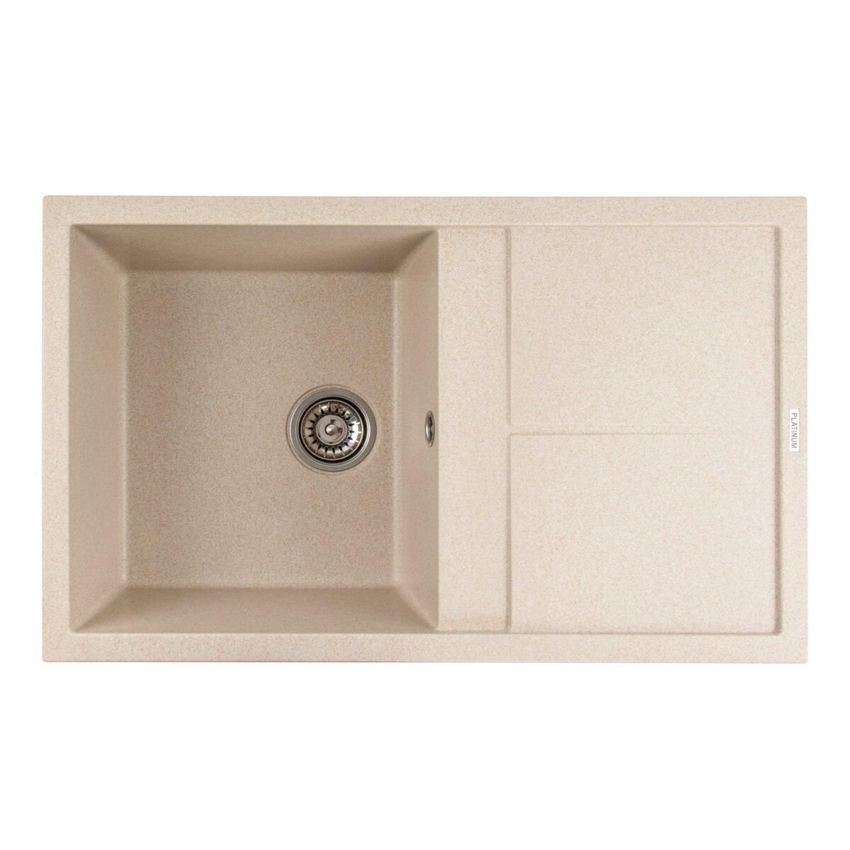 Гранітна мийка для кухні Platinum 7950 Selena матова Сафарі Гранітна мийка для кухні Platinum 7950 Selena матова Сафарі