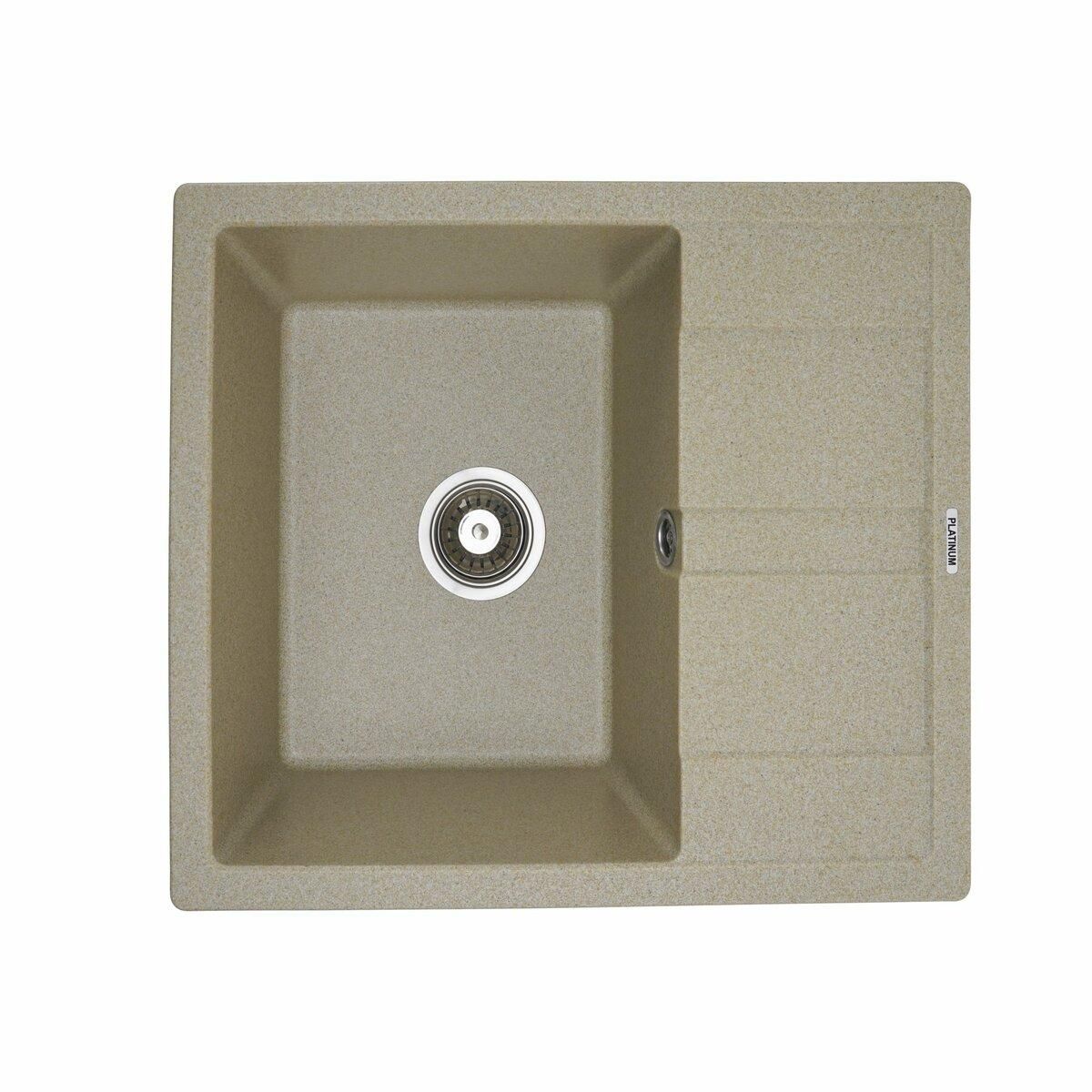 Гранитная мойка для кухни 5851 ARIA матовая Бежевый Гранитная мойка для кухни 5851 ARIA матовая Бежевый