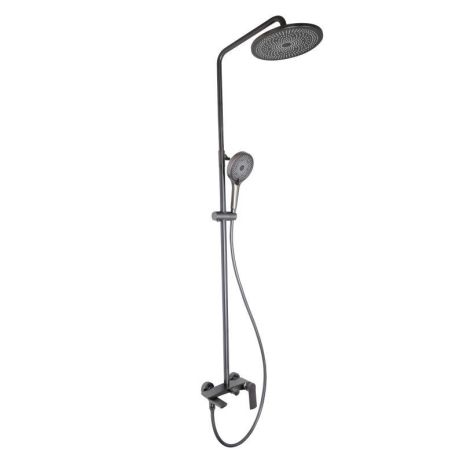 Душевая система универсальная Qtap Slavonice на три потребителя (с изливом) QTSLA111GMB45910 Gunmetal Black Душевая система универсальная Qtap Slavonice на три потребителя (с изливом) QTSLA111GMB45910 Gunmetal Black