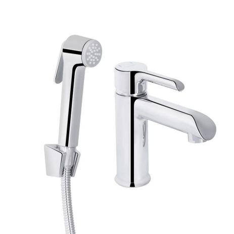 Смеситель для раковины Qtap Grand (с гигиеническим душем) QTGRA272CRM45670 Chrome