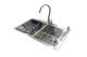 Комплект мийка + змішувач Romzha Arta U-730SD (C)