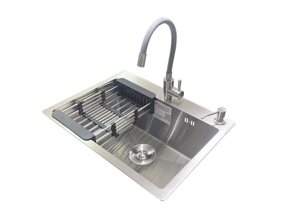 Комплект мийка + змішувач Romzha Arta U-550S (C) Комплект мийка + змішувач Romzha Arta U-550S (C)