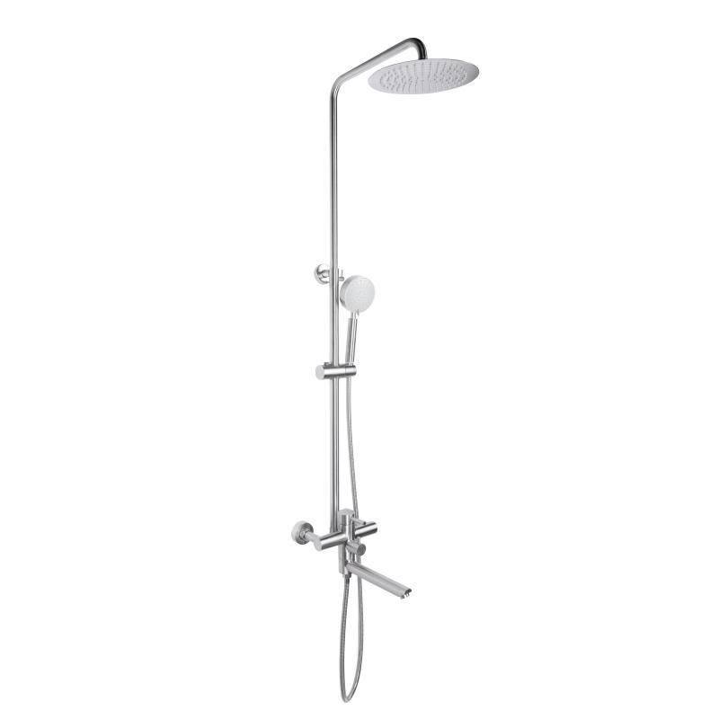 Душевая система универсальная Lidz Aria 1033 на три потребителя (с изливом) (k35) LDARI1033NKS46109 Nickel Душевая система универсальная Lidz Aria 1033 на три потребителя (с изливом) (k35) LDARI1033NKS46109 Nickel