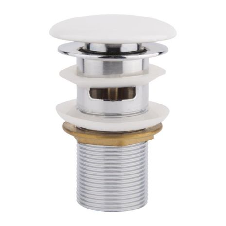 Донний клапан для раковини Qtap F0081 70х70х120 White з переливом